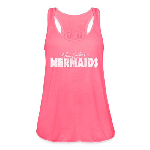 The Lakes Mermaids Women's Flowy Tank Top - neon pink