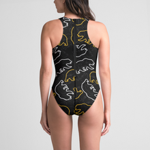 Load image into Gallery viewer, Upper Arlington Practice Suit Womens One-Piece Zip-Back Swimsuit 