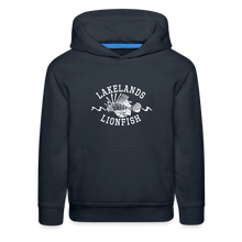 Load image into Gallery viewer, Lakeland Lionfish Swim Team Kids‘  Hoodie - navy