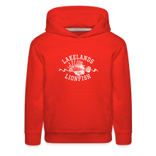 Load image into Gallery viewer, Lakeland Lionfish Swim Team Kids‘  Hoodie - red