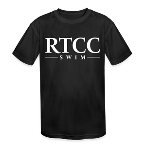 Rivertowne Redfish Swim Team Kids' Moisture Wicking Performance T-Shirt - black