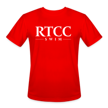 Load image into Gallery viewer, Rivertowne Redfish Swim Team Men’s Moisture Wicking Performance T-Shirt - red