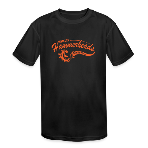 Hamlin Hammerheads Kids' Moisture Wicking Tee - black