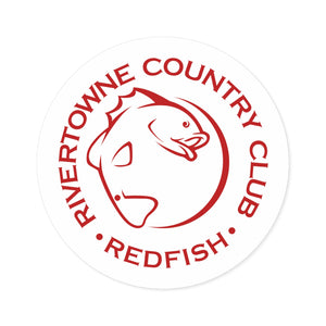 Rivertowne Redfish Swim Team Round Stickers, Indoor\Outdoor