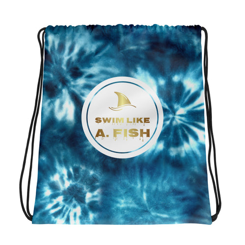 Swim Like A. Fish Drawstring bag