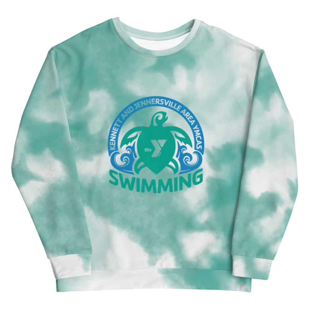 KJAY Swimming Unisex Tie Dye Sweatshirt