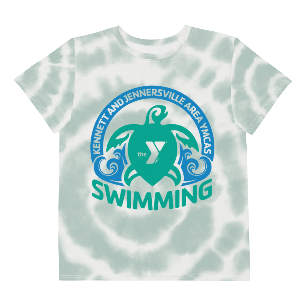 KJAY Swimming Youth Tie Dye Tee