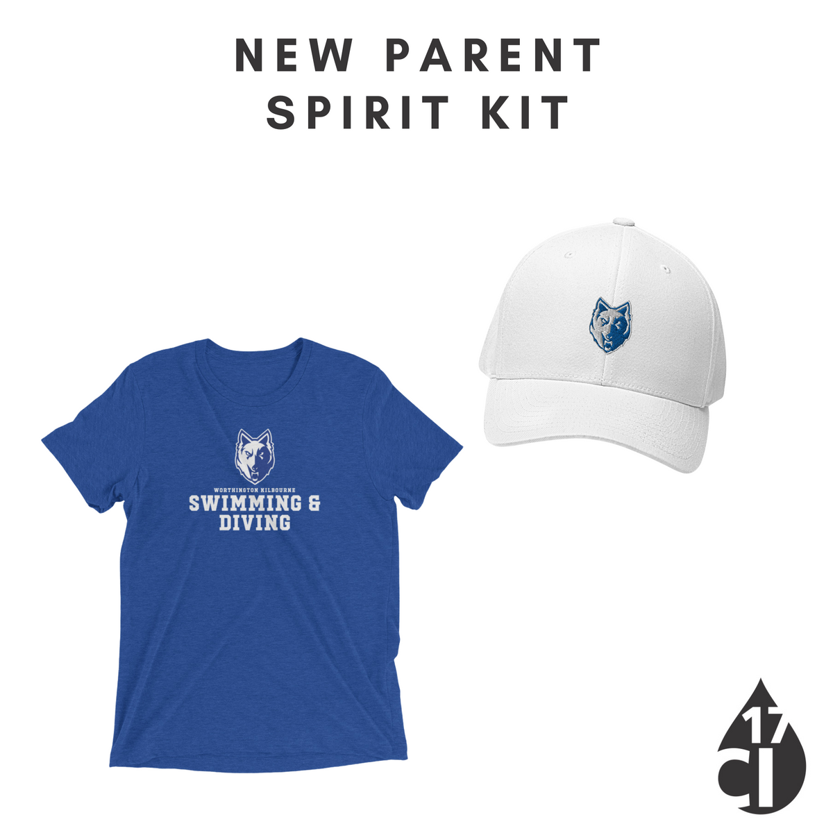 Worthington Kilbourne Wolves New Parent Spirit Kit – Chlorine Deckwear