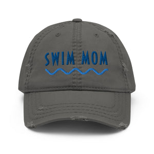 Swim Mom Distressed Dad Hat