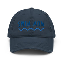 Load image into Gallery viewer, Swim Mom Distressed Dad Hat