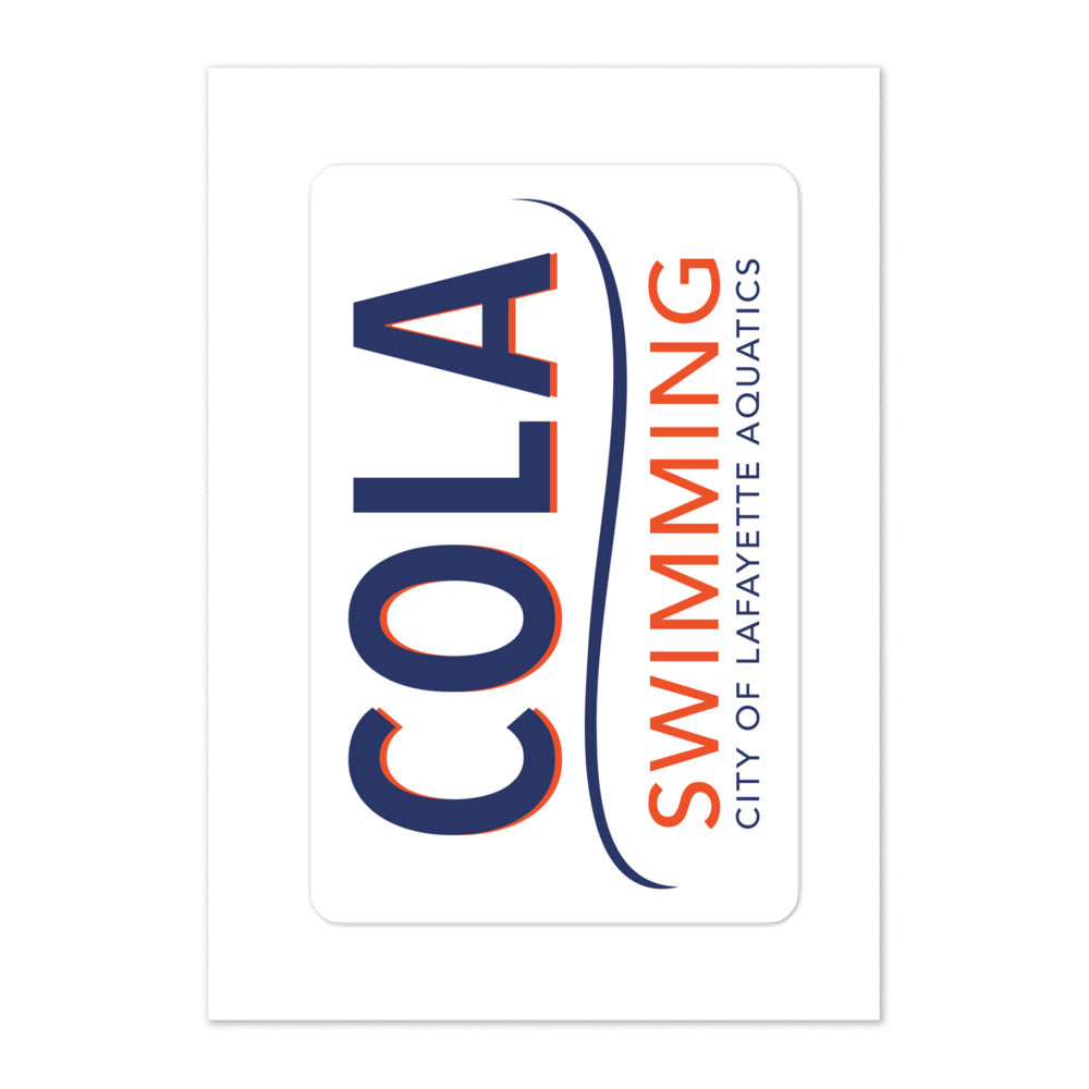 COLA Swimming Large Vinyl Sticker