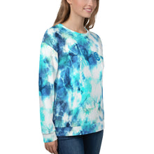 Load image into Gallery viewer, Elizabeth Beisel Unisex Tie Dye Sweatshirt (Blue)