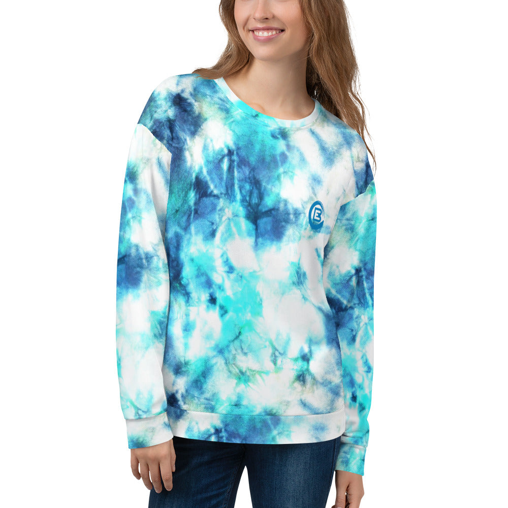 Elizabeth Beisel Unisex Tie Dye Sweatshirt (Blue)