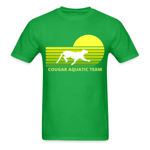 Cougar Aquatic Team Unisex Tee - bright green
