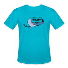 Load image into Gallery viewer, Rivertowne on the Wando Swim Team Men’s Moisture Wicking Performance T-Shirt - turquoise