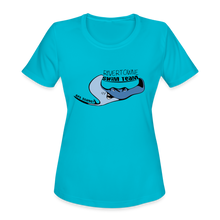 Load image into Gallery viewer, Rivertowne on the Wando Swim Team Women&#39;s Moisture Wicking Performance T-Shirt - turquoise