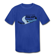 Load image into Gallery viewer, Rivertowne on the Wando Swim Team Kids&#39; Moisture Wicking Performance T-Shirt - royal blue