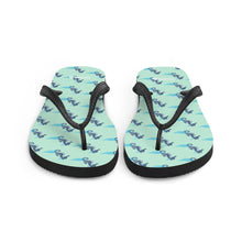 Load image into Gallery viewer, Worthington Hills Seahorses Flip-Flops