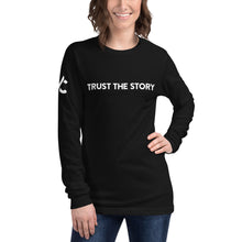 Load image into Gallery viewer, Michael Chadwick Unisex Long-Sleeve Trust Tee (Black)