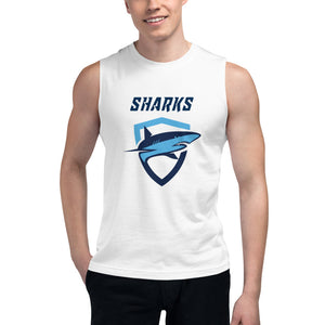 Sharks Swim Club Unisex Muscle Shirt